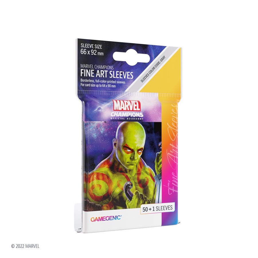 Gamegenic - Marvel Champions Fine Art Sleeves -  Drax (50ct)