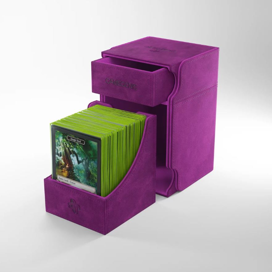 Gamegenic: Watchtower XL Convertible Deck Box Exclusive Edition - Purple (100ct)