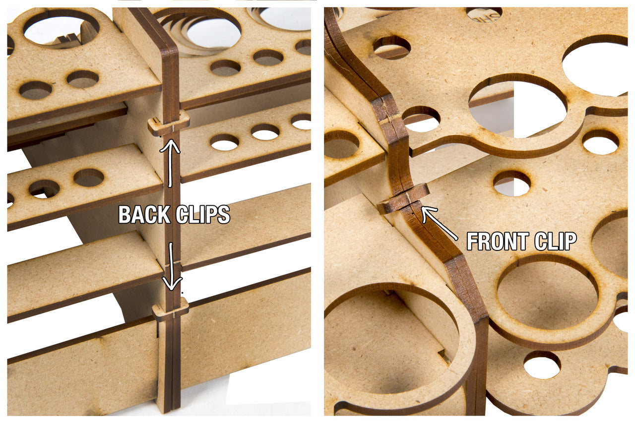 Broken Token - Modular Paint Rack - 35mm 90°