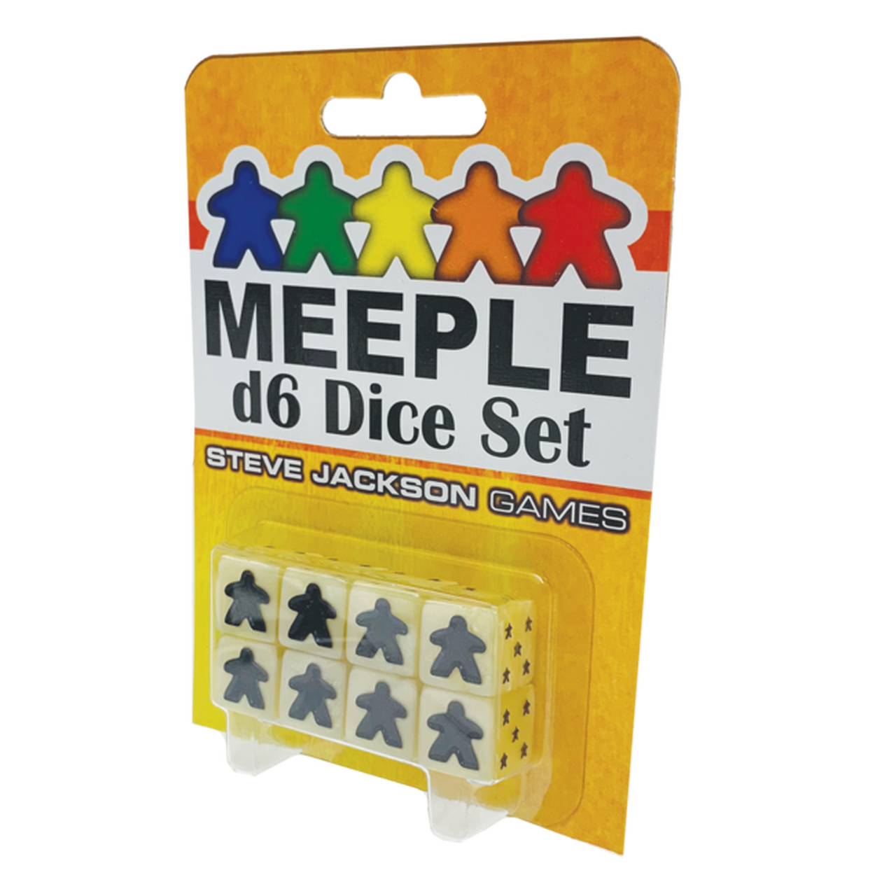 Meeple D6 Dice Set - White (8 CT)