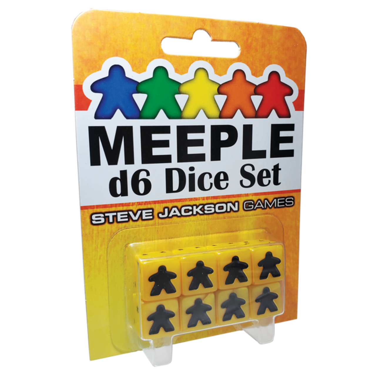 Meeple D6 Dice Set - Yellow (8 CT)