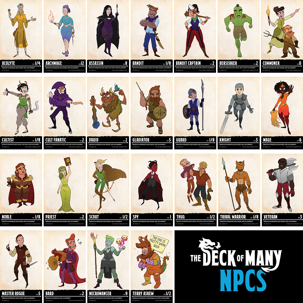 The Deck Of Many: NPCs