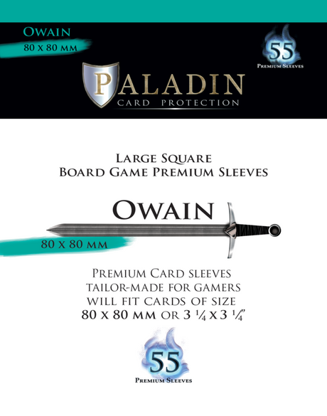 Paladin Card Protection - Owain (80 mm × 80 mm, Large Square)