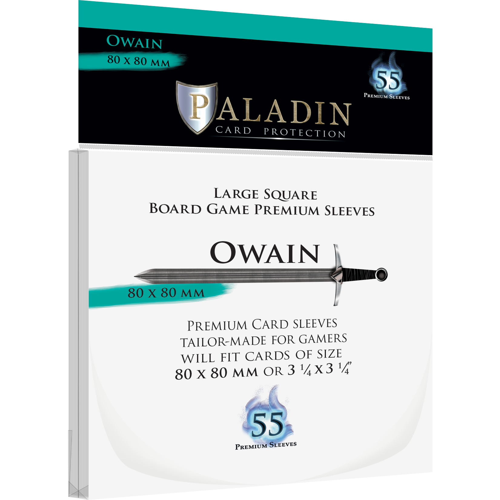 Paladin Card Protection - Owain (80 mm × 80 mm, Large Square)