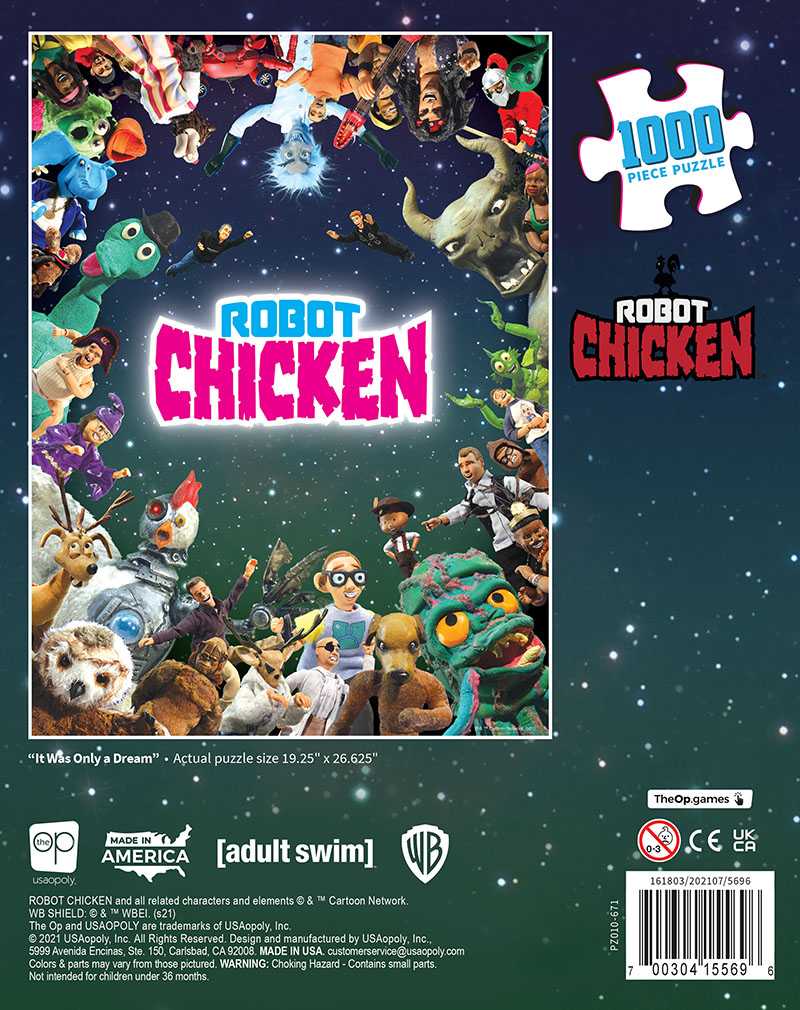 Puzzle - USAopoly - Robot Chicken “It Was Only a Dream” (1000 Pieces)