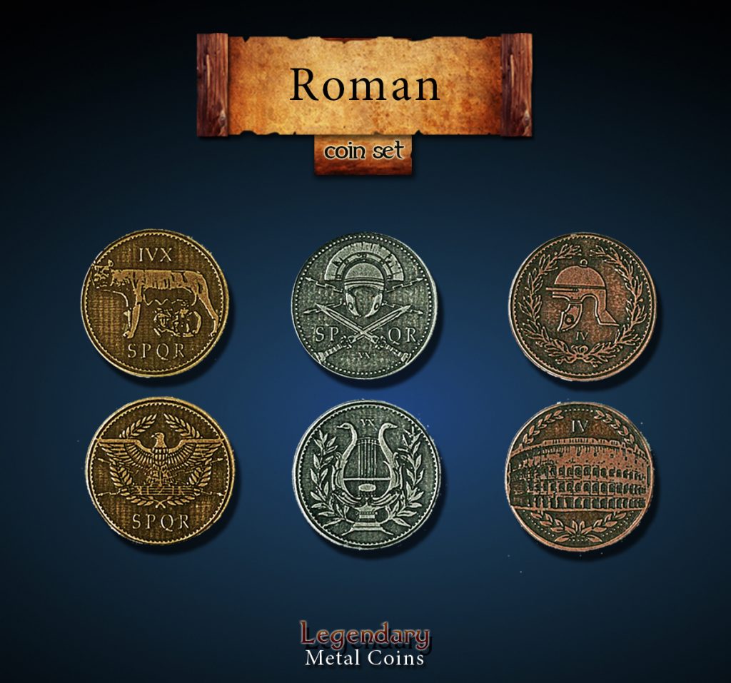 Legendary Metal Coins: Season 2 - Roman Coin Set (24 pcs)