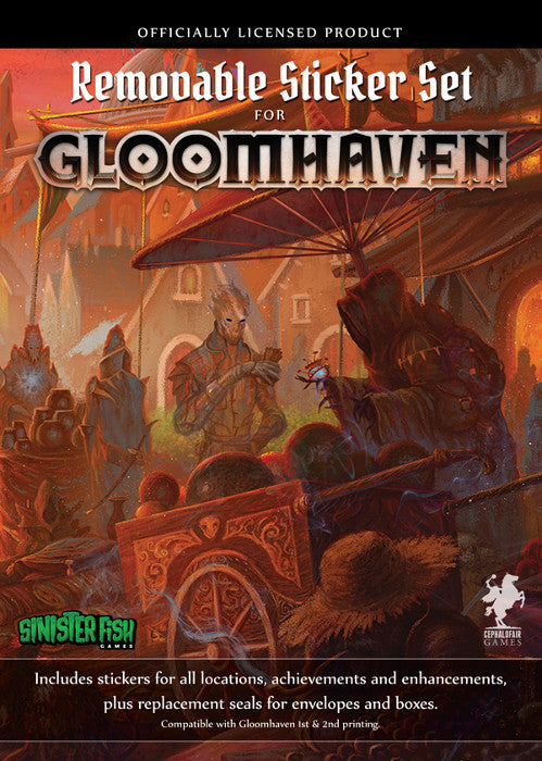 Gloomhaven Removable Sticker Set