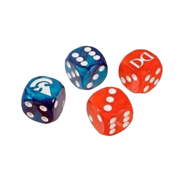 Ogre Dice Set - Red/Blue