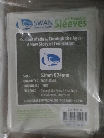 SWAN Sleeves - Card Sleeves (52 x 74 mm) - 160 Pack, Thin Sleeves