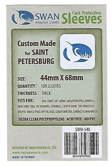 SWAN Sleeves - Card Sleeves (44  x 68 mm) - 100 Pack, Thick Sleeves