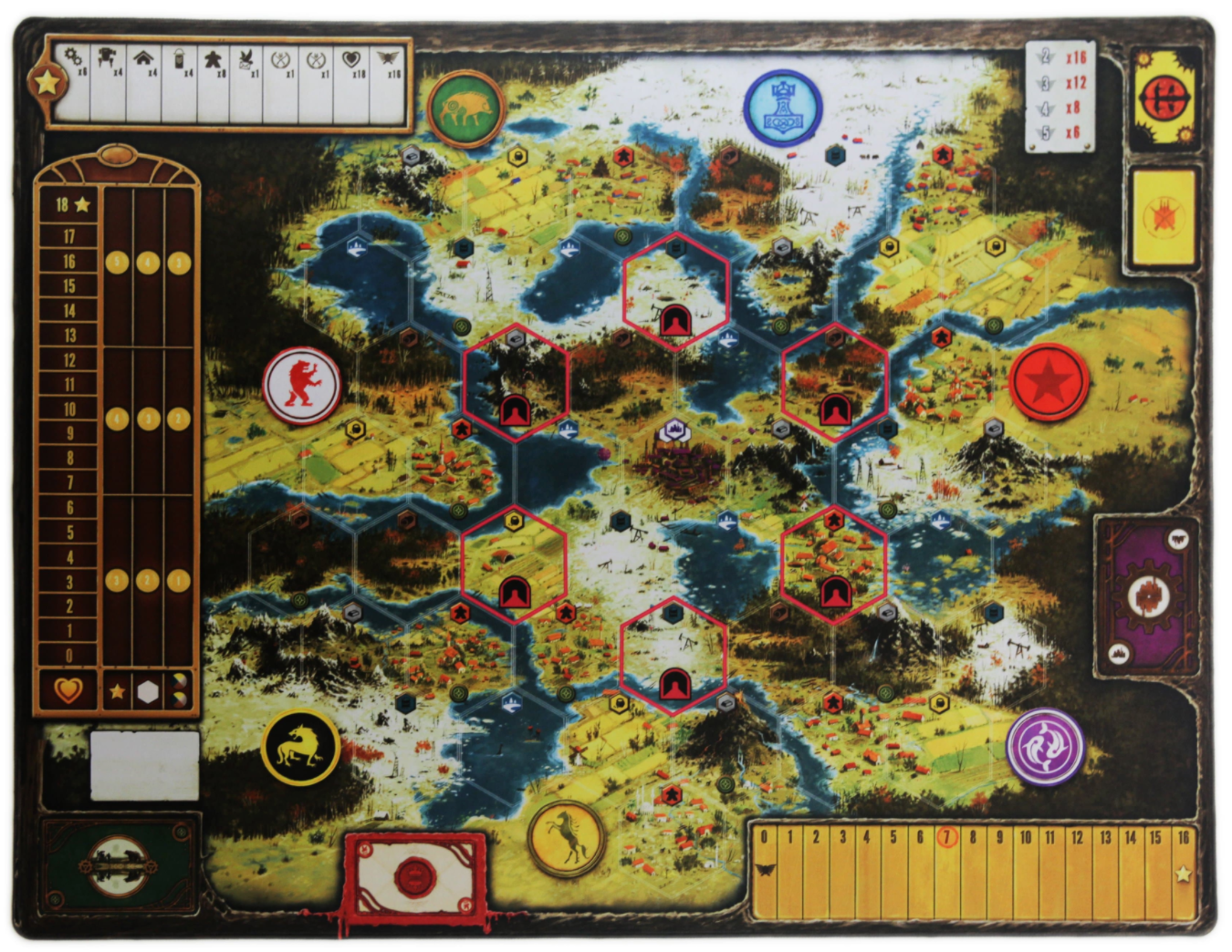 Scythe Neoprene Board Game Mat (36" X 28")