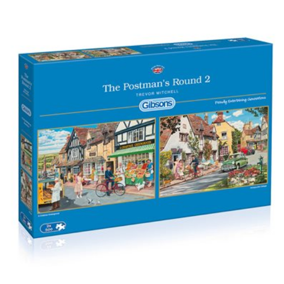 Puzzle - Gibsons - The Postman's Round (2 Puzzles) (500 Pieces)