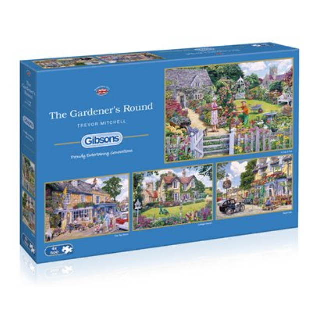 Puzzle - Gibsons - The Gardener's Round (4 Puzzles) (500 Pieces)