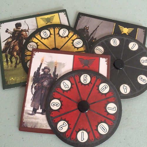 Scythe Kickstarter Promo #5 - 3 Promo Power Dials (Stonemaier Games)