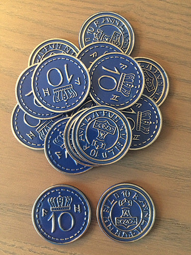 Scythe Promo #15 -15 Metal $10 Blue Coins