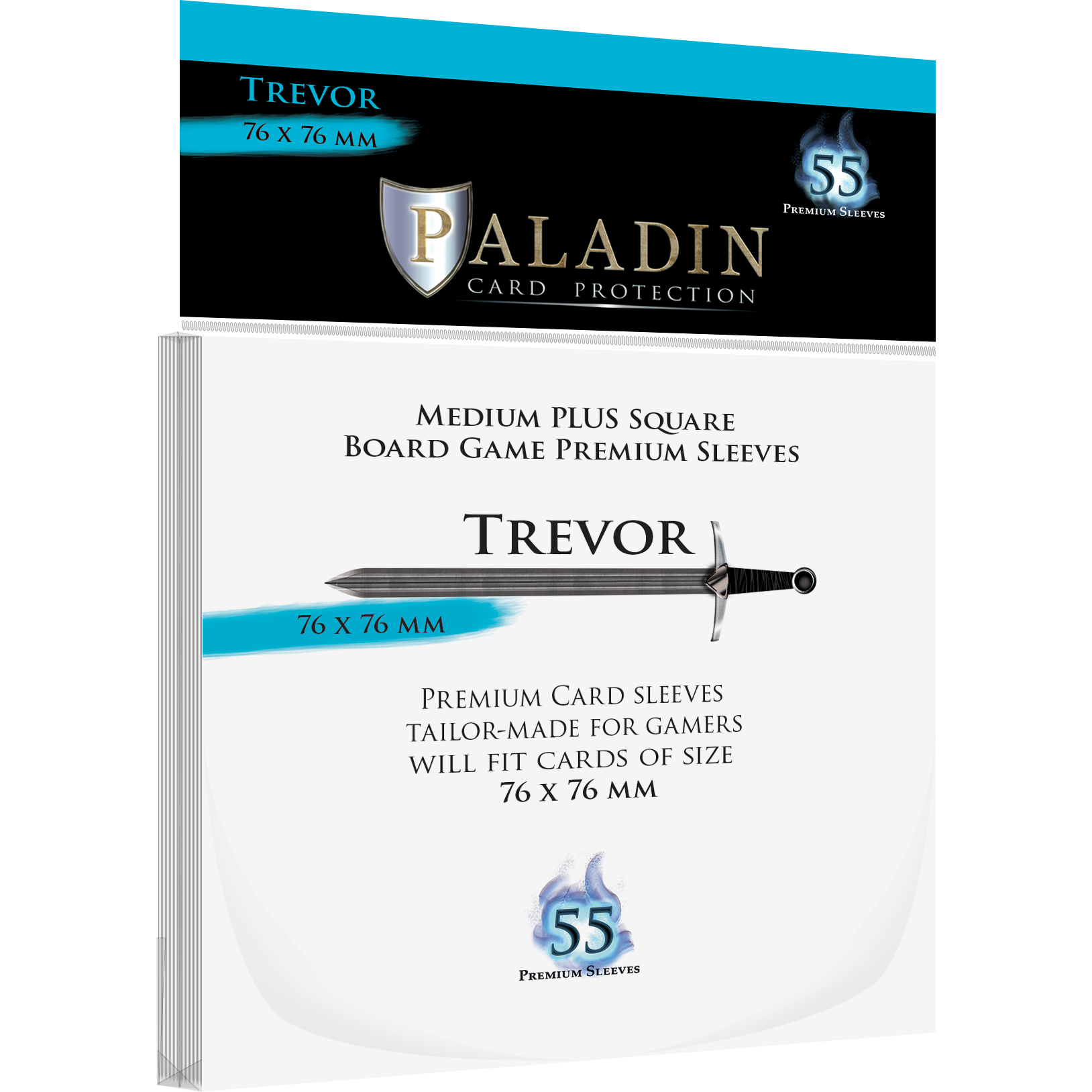 Paladin Card Protection - Trevor (76mm x 76mm, Medium Plus Square)