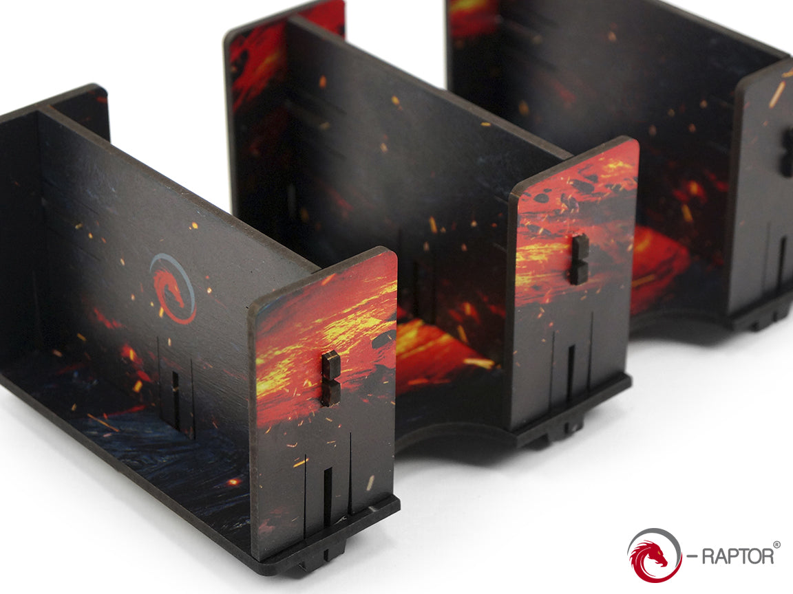 E-Raptor - Card Holder: 2L FullPrint HDF Lava