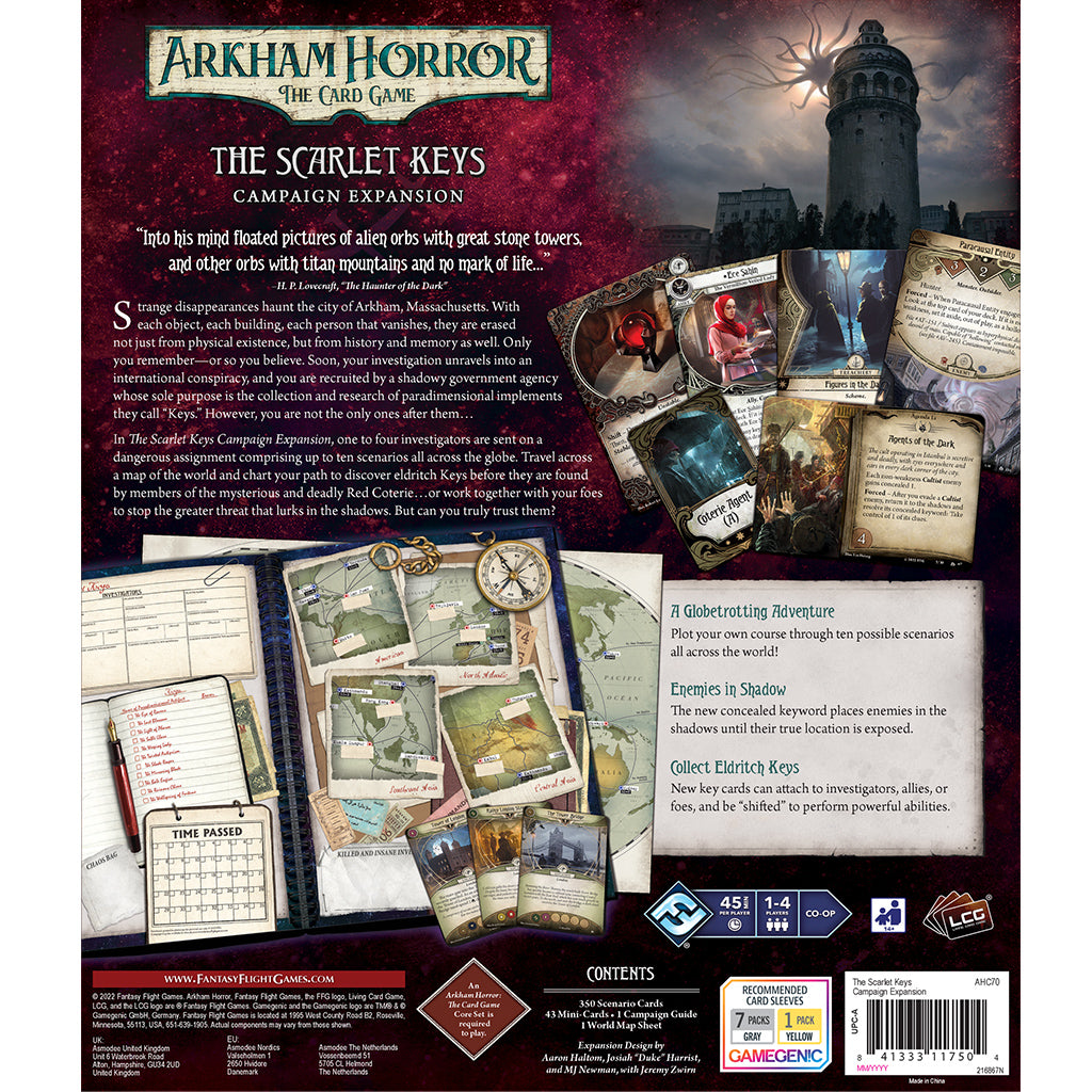 Arkham Horror: The Card Game – The Scarlet Keys: Campaign Expansion