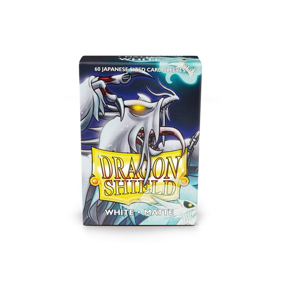 Dragon Shield - Japanese Size Matte Sleeves: White (60ct)