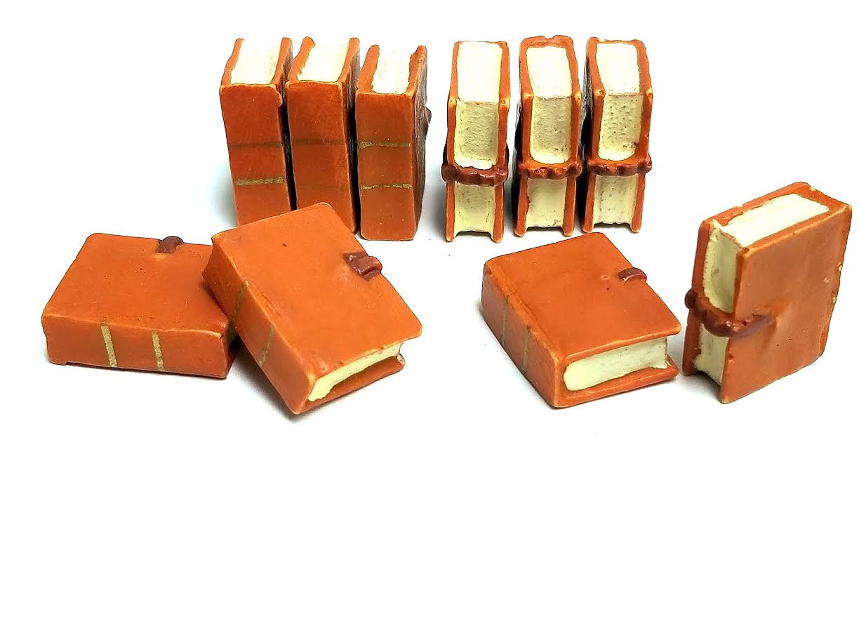 Top Shelf Gamer - Book/Journal Tokens - Orange (set of 10)