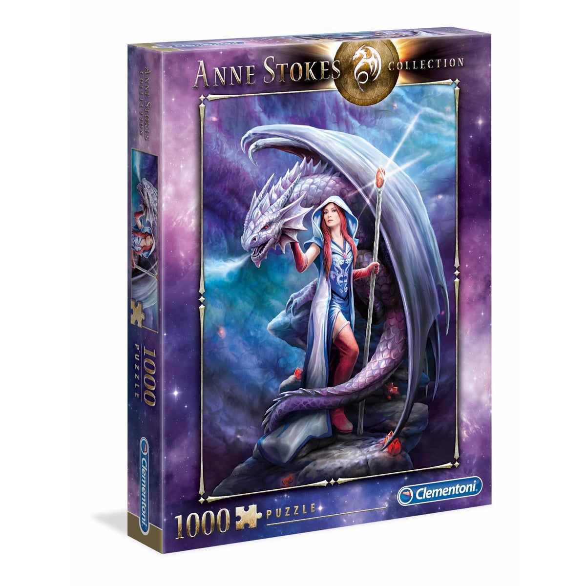 Puzzle - Clementoni - Anne Stokes - Dragon Mage(1000 pcs)