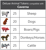 Top Shelf Gamer - Deluxe Animal Tokens compatible with Caverna