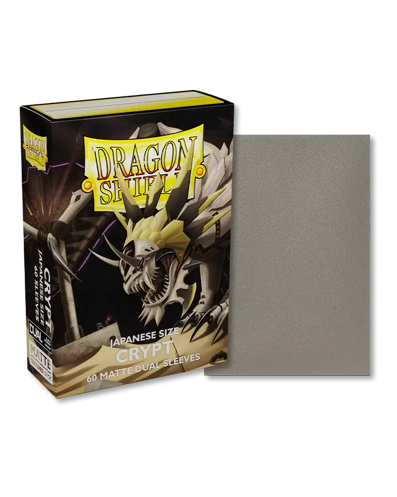 Dragon Shield - Japanese Size Matte Dual Sleeves: Crypt Grey (60ct)