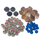 Top Shelf Gamer - Deluxe Token Bundle compatible with Dune: Imperium (Set of 74)