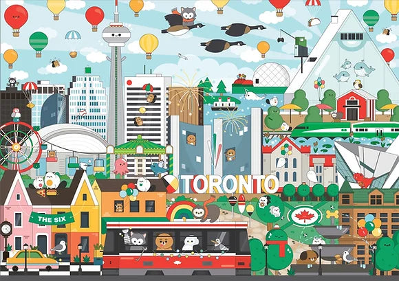 Arcadia Puzzles - Toronto In Motion Jigsaw Puzzle (1000 Pieces)