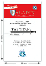 Paladin Card Protection - The Titan (63 mm × 88 mm, Premium Alpha Standard Card Game/CCG)