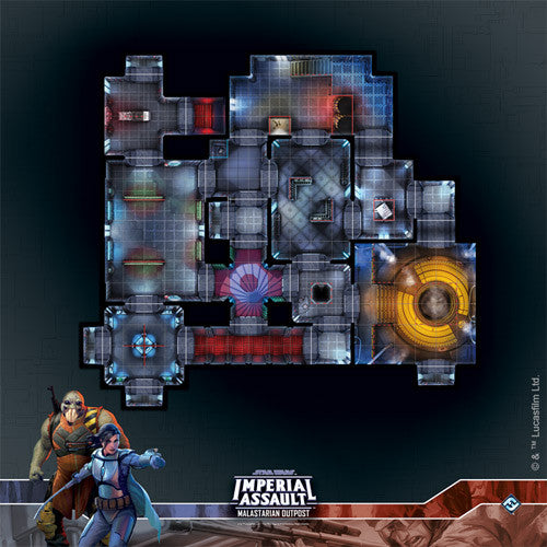 Star Wars: Imperial Assault - Malastarian Outpost Raid Map