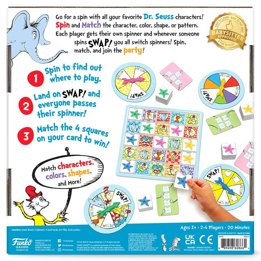 Dr. Seuss Pattern Party Game