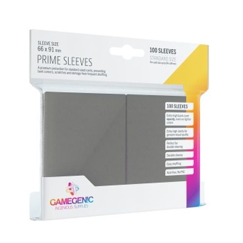 Gamegenic - Prime Sleeves - Grey (100ct)