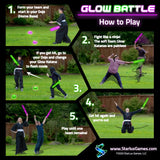 Glow Battle: A Ninja Game with Glow-in-the Dark Foam Swords