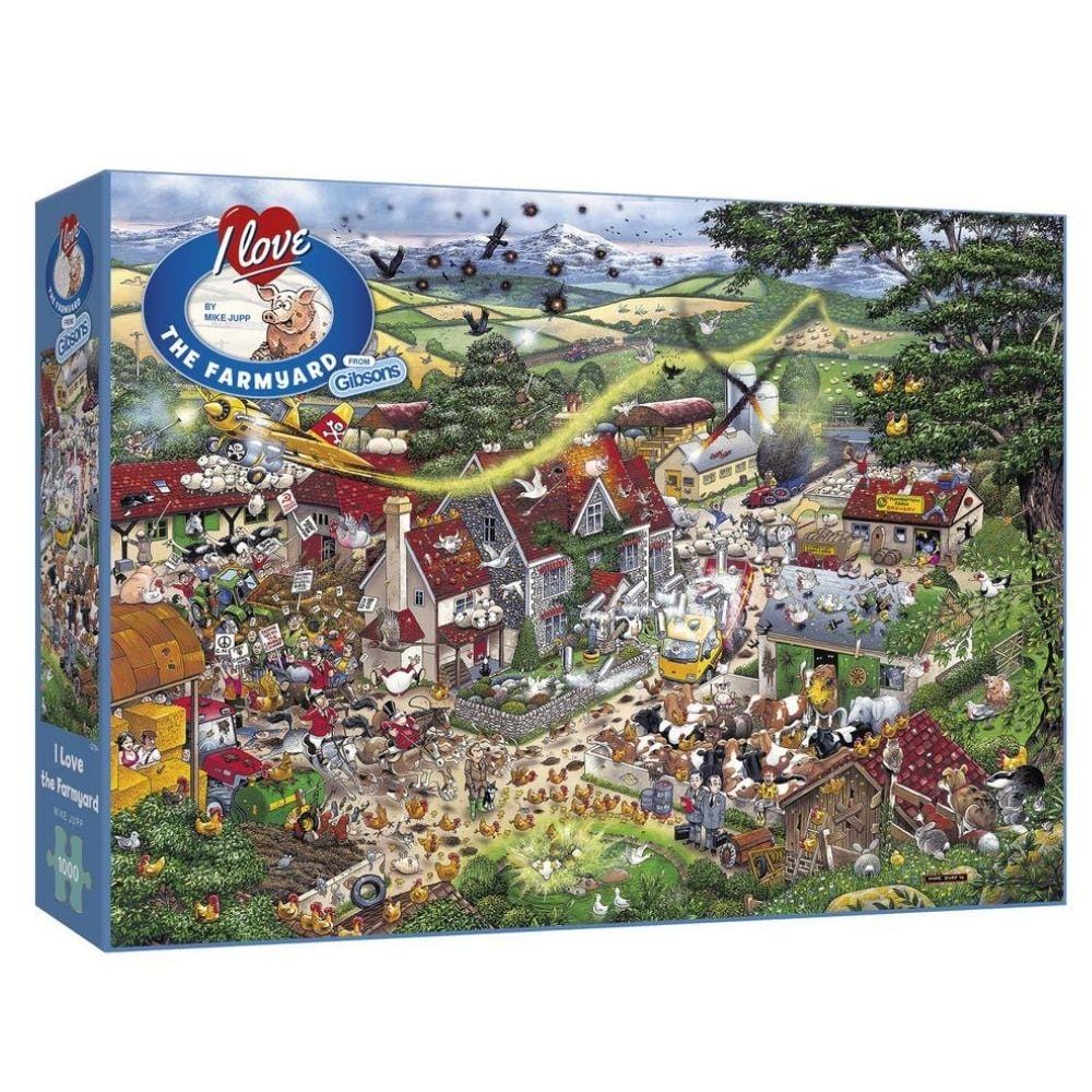 Puzzle - Gibsons - I Love the Farmyard (1000 Pieces)