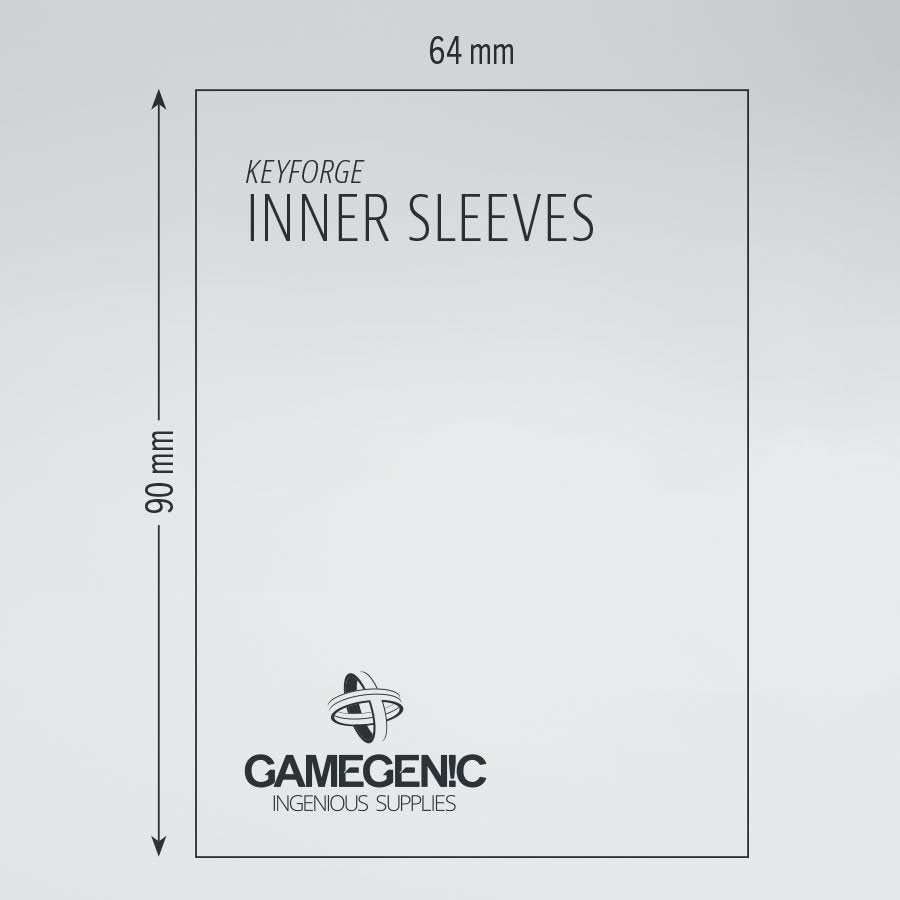 Gamegenic - Keyforge Inner Sleeves - Clear (40ct)