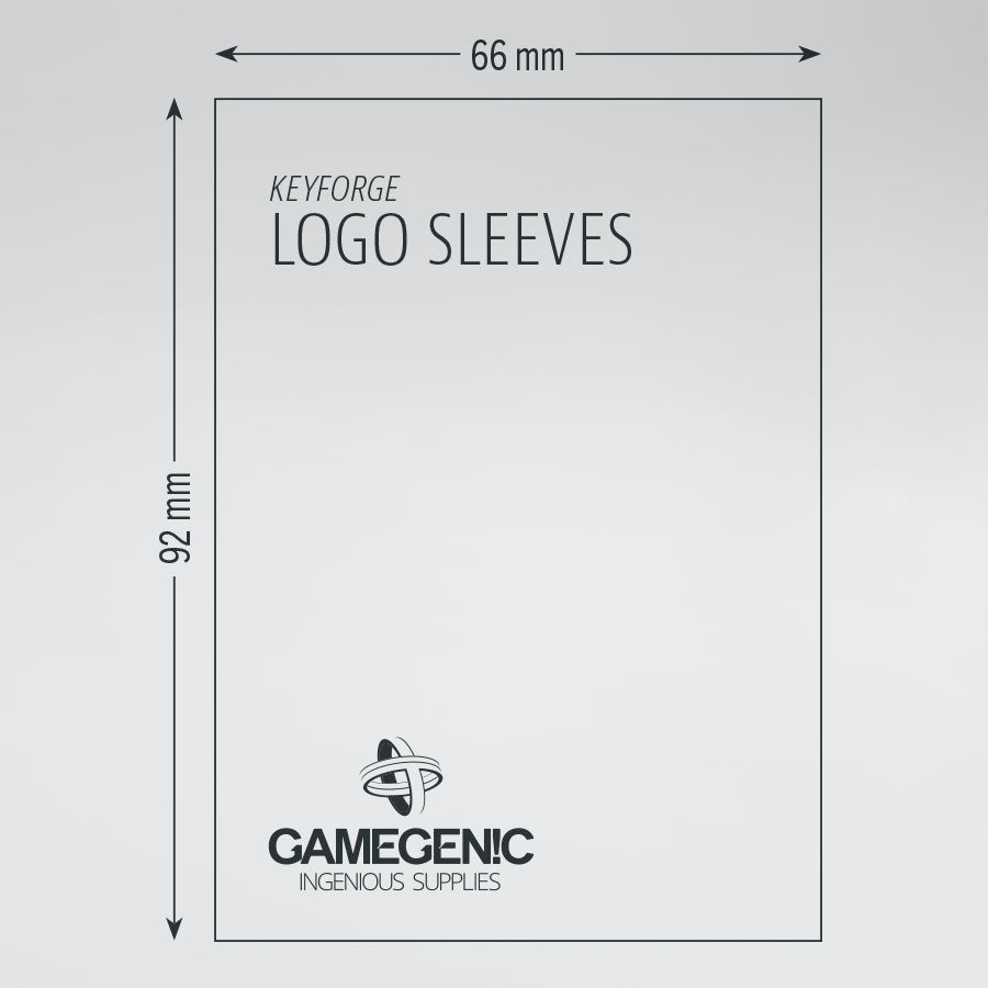 Gamegenic - Keyforge Logo Sleeves - Black