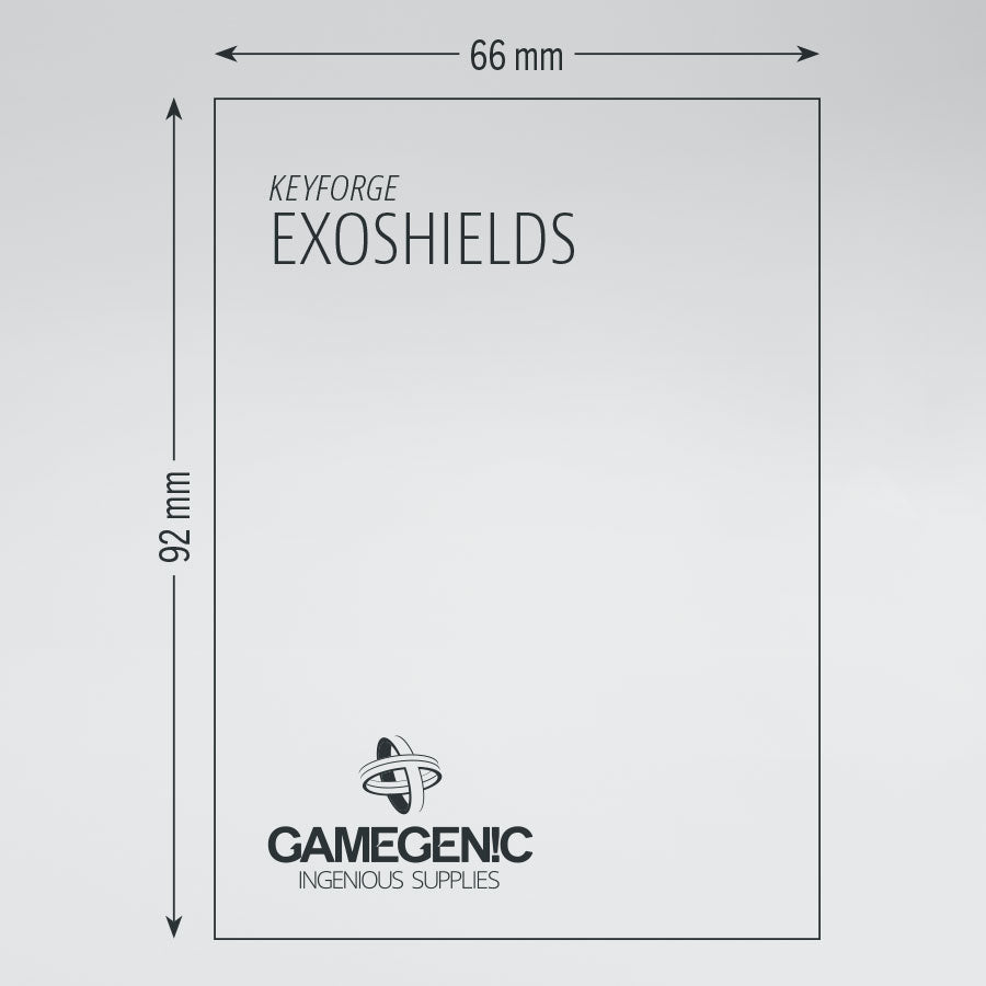 Gamegenic - Keyforge Exoshields Sleeves - Clear