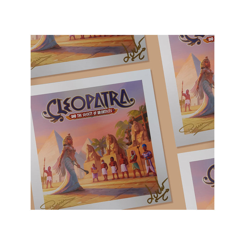 Cleopatra and the Society of Architects: Deluxe Edition - Original Coimbra Artwork Signed By The Game Designers