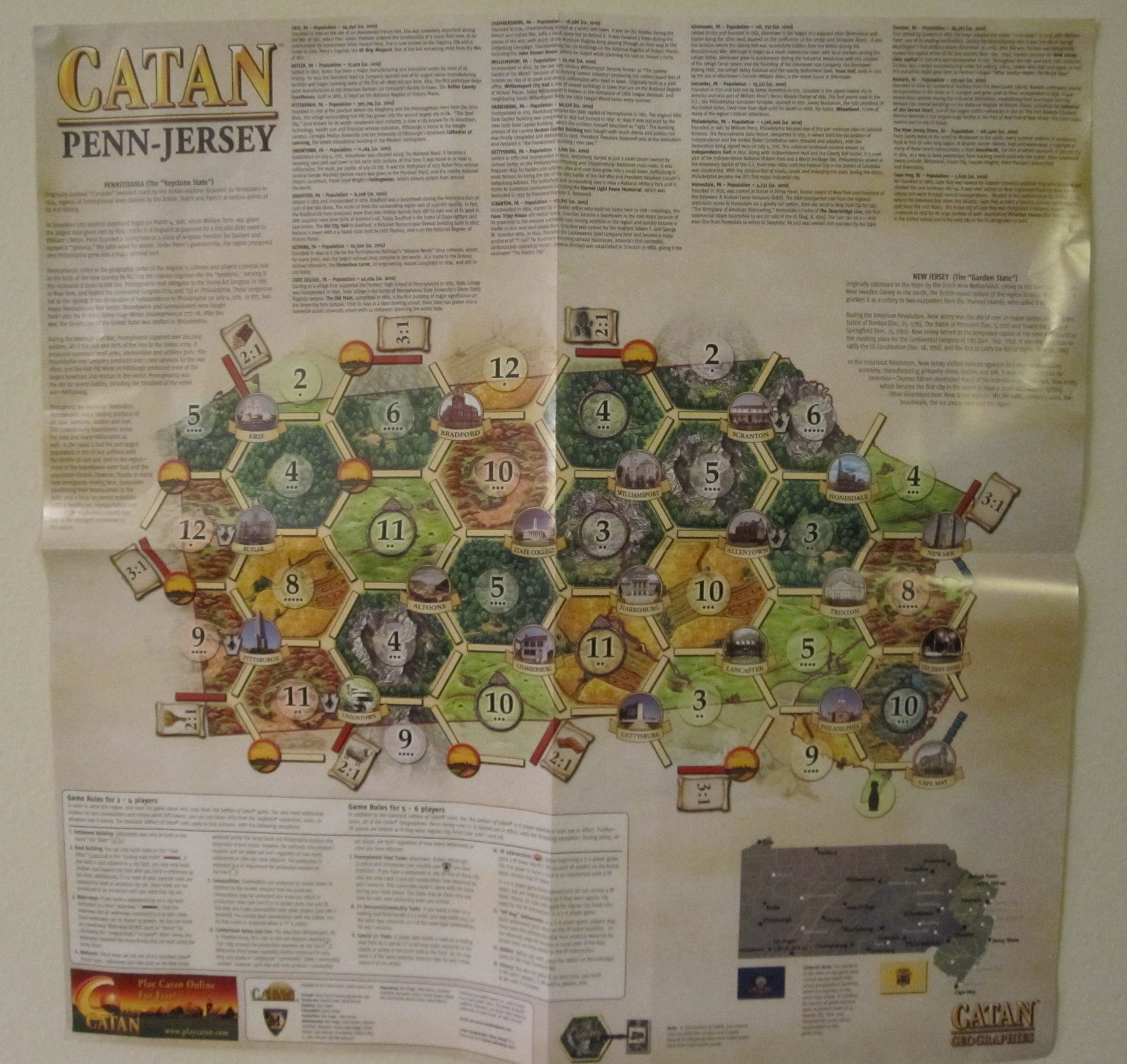 Catan Geographies: Penn/Jersey