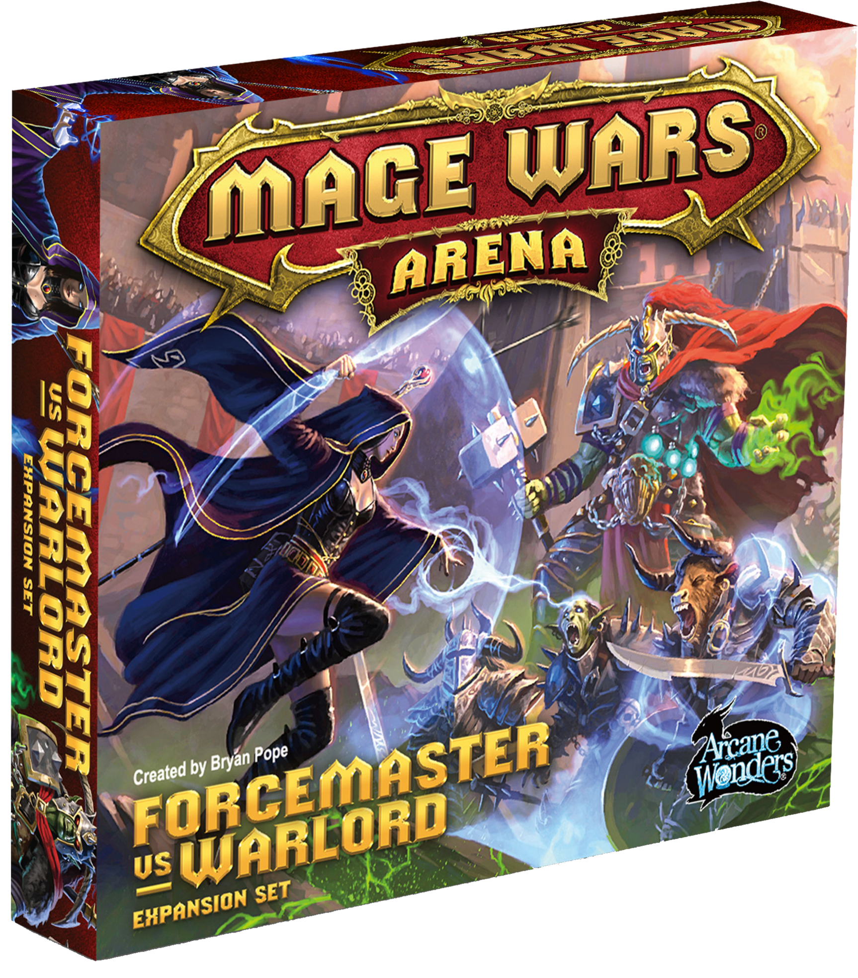 Mage Wars Arena: Forcemaster vs Warlord Expansion Set