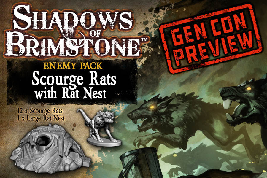 Shadows of Brimstone: Scourge Rats / Rats Nest Enemy Set