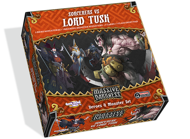 Massive Darkness: Heroes & Monster Set - Sorcerers vs Lord Tusk