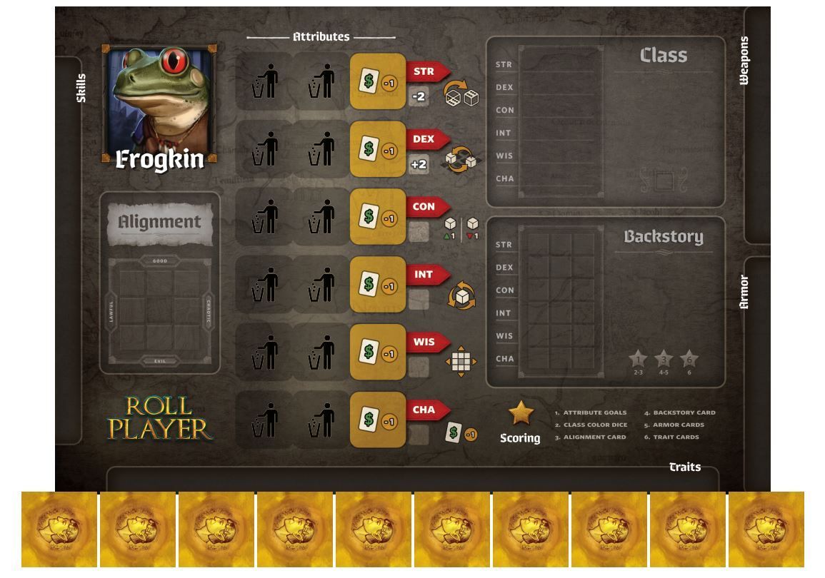 Roll Player: Frogkin Promo Punchboard