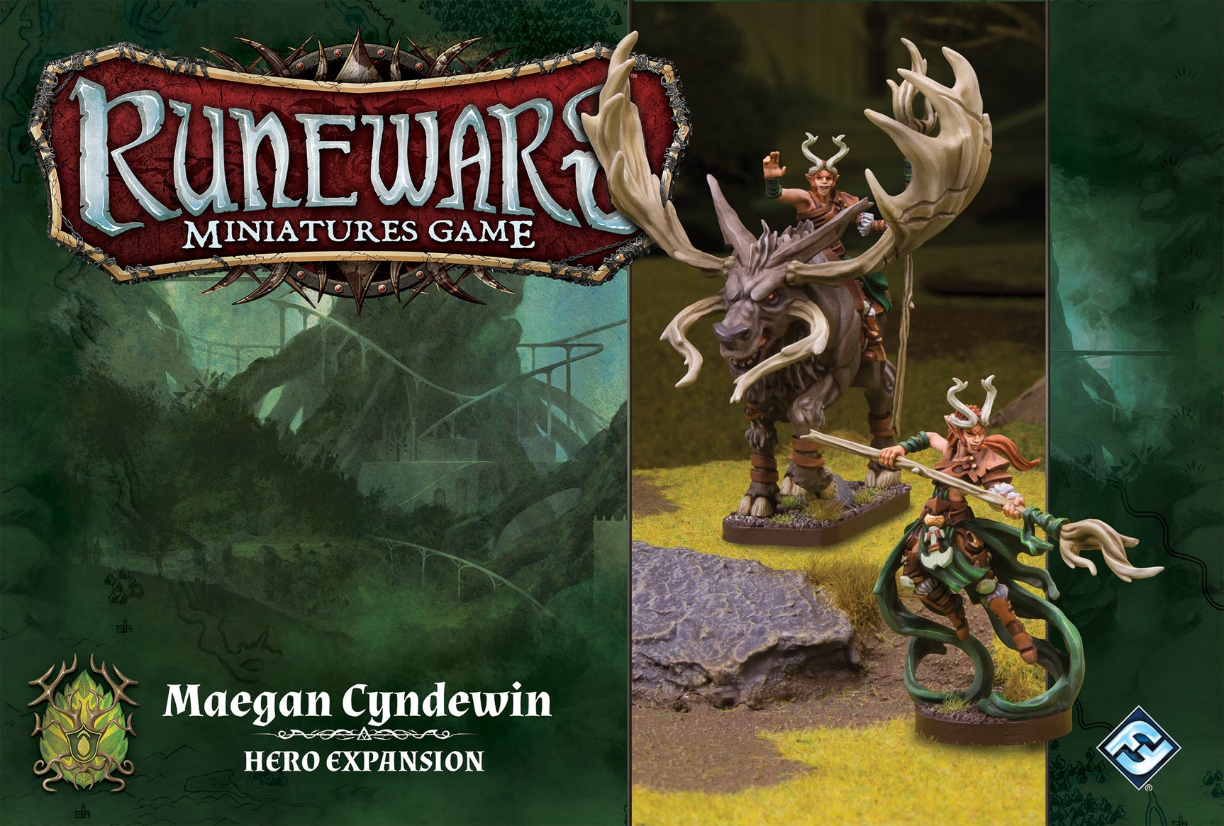 Runewars Miniatures Game: Maegan Cyndewin - Hero Expansion