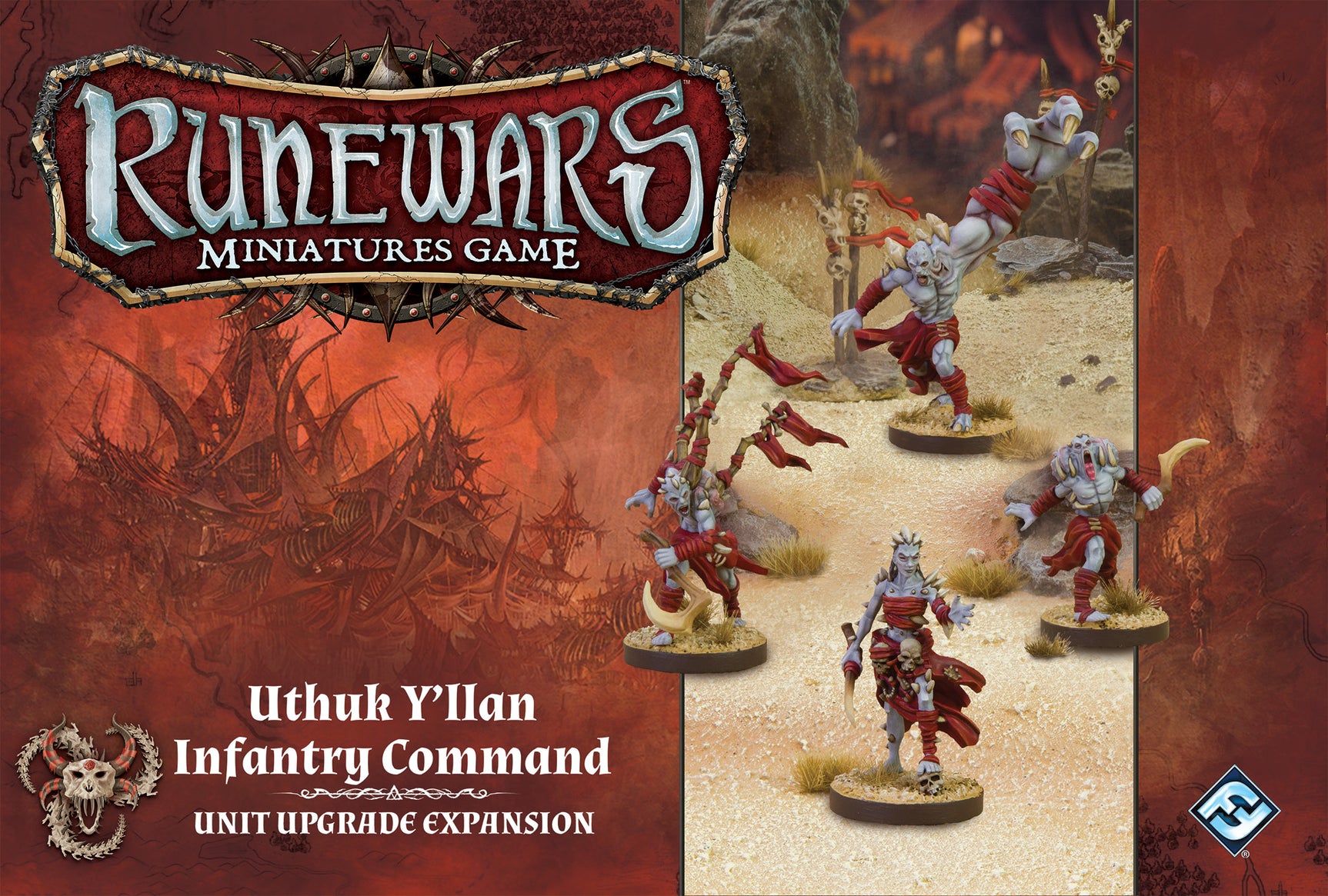 Runewars Miniatures Game: Uthuk Y'llan Infantry Command Expansion