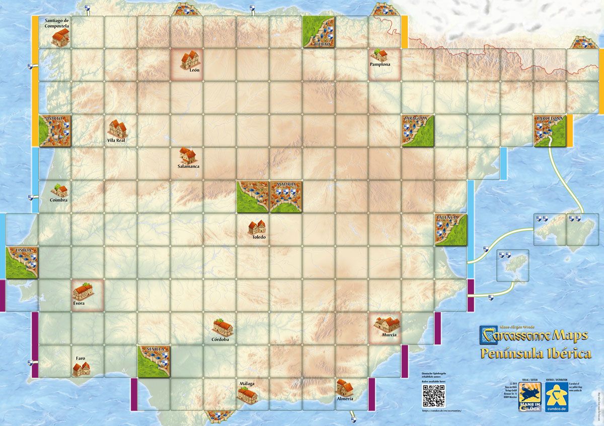 Carcassonne Maps: Península Ibérica (Import)