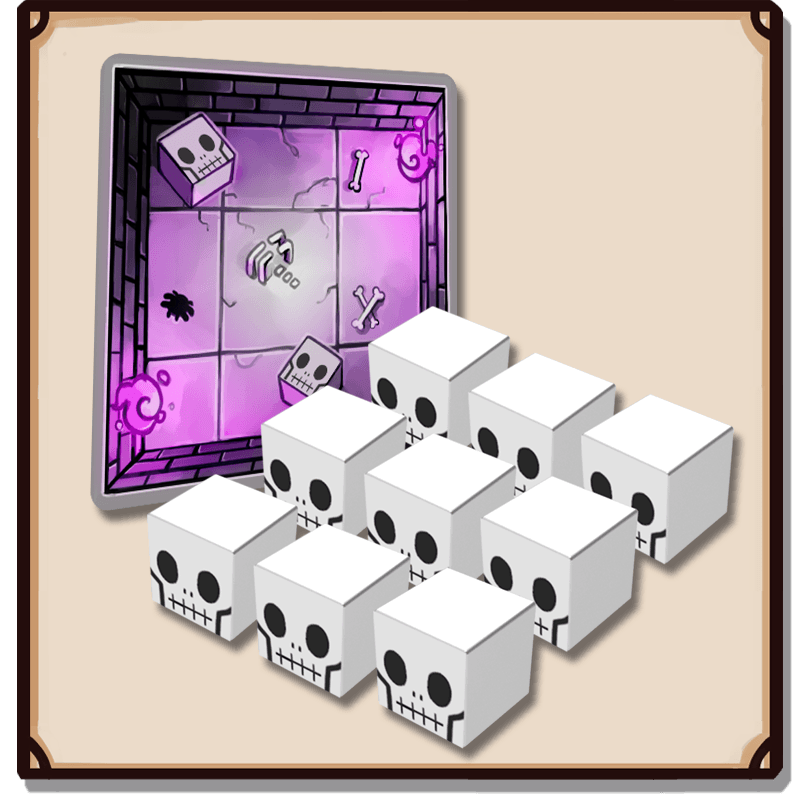 Dungeon Drop: Skeleton Skulls Mini-Expansion