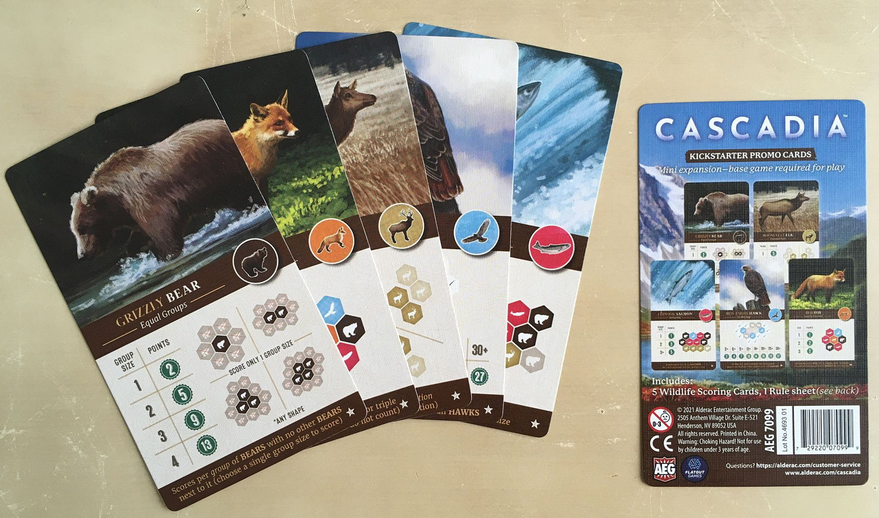 Cascadia: Kickstarter Promo Cards