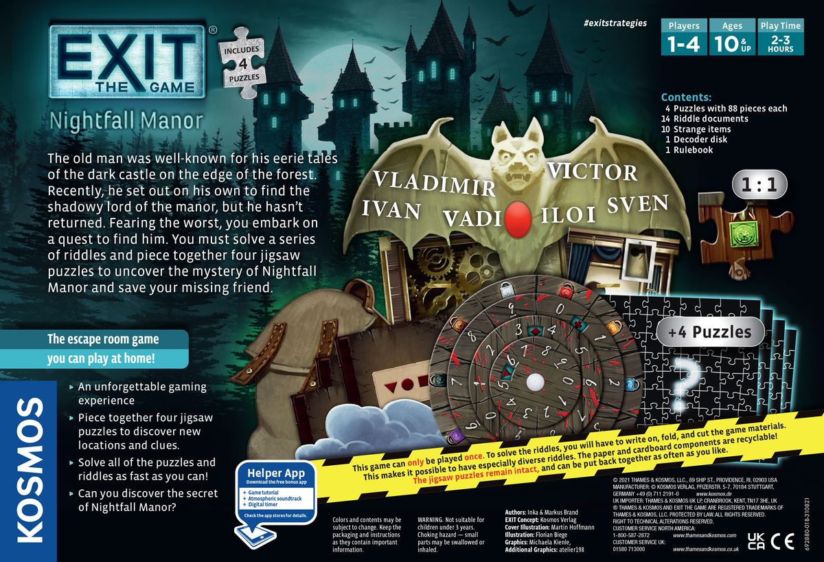 Exit: The Game + Puzzle – Nightfall Manor